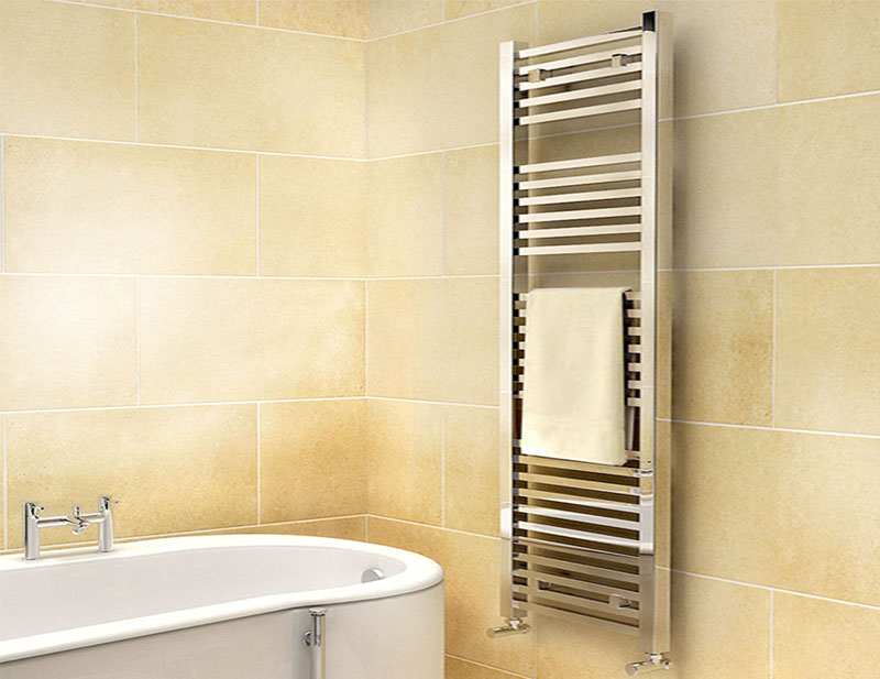 Click here to view and / or buy the Synergy Chrome Designer Square Bathroom Ladder Rail Radiator